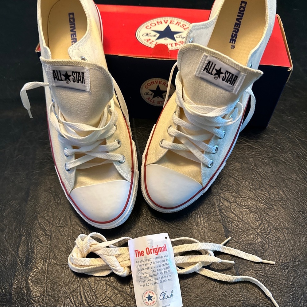 NWT/BOX Converse All-Star Chuck Taylor ALL STAR OX White~Sz 13 Men’s ~15 Women’s